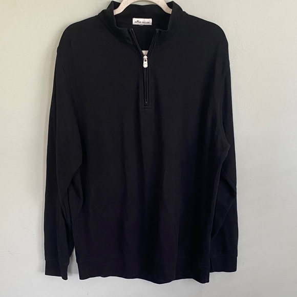 Peter Millar Other - Peter Millar Men's Black quarter Zip Sweater Size Large